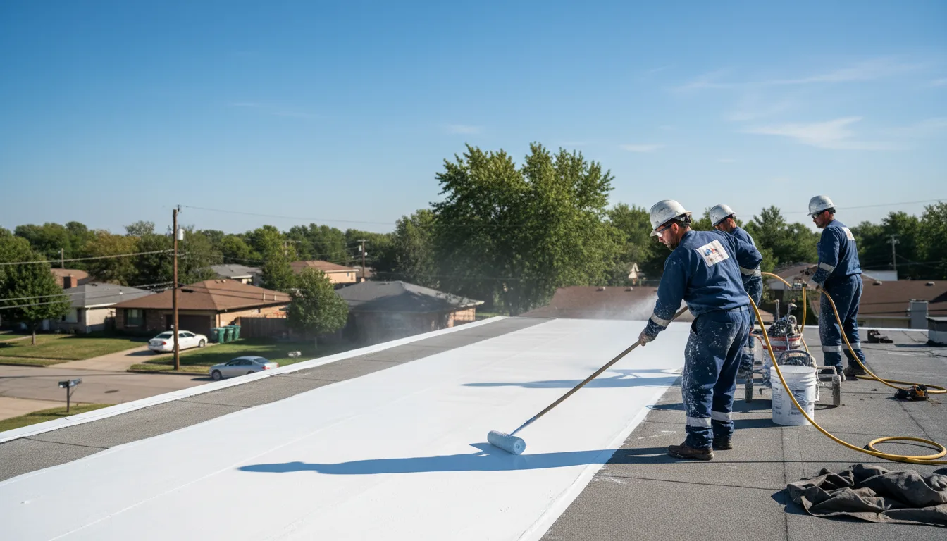 Commercial roof coating in Shirley, IN near me